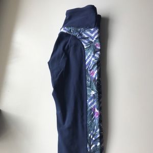 SoulCycle Cropped Blue Leggings